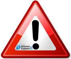 ie6 warning sign