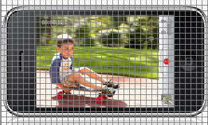 eight pixel grid