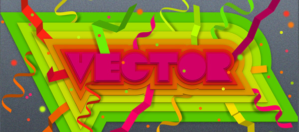 Colorful Layered Text Effect Illustrator