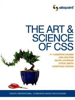 art and science of css