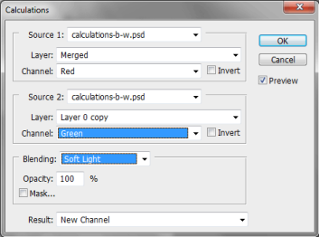 Black and white conversion Calculations