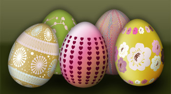 Easter Eggs Photoshop Brush