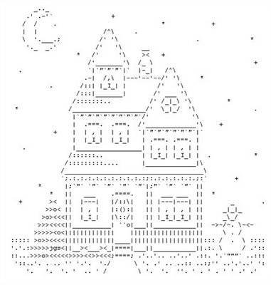 Ascii Christmas Art