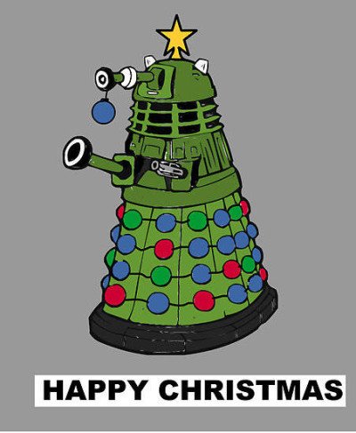 Dalek Doctor Who Christmas Card