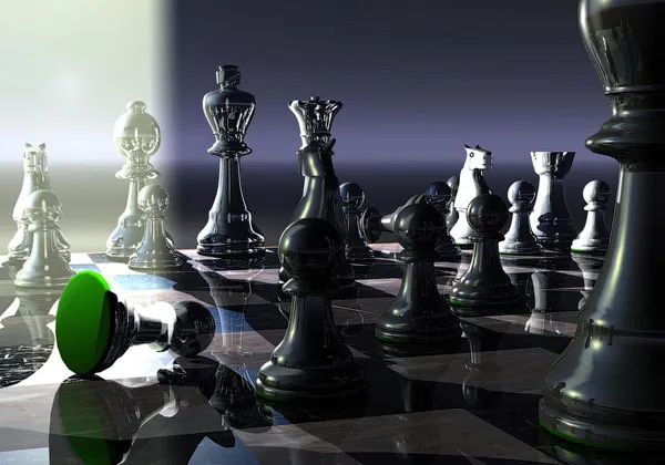 3D Chess Board Wallpaper