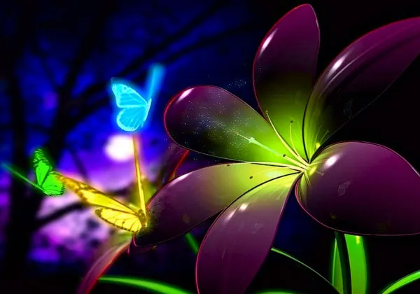 Efflorescence 3D Wallpaper
