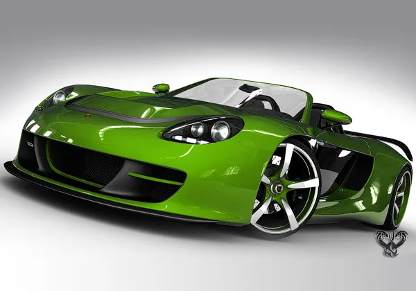 Porche Carrera GT 3D Wallpaper