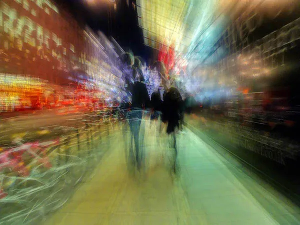 abstract walking