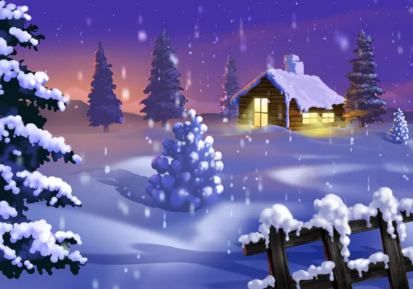 Abstract Winter 3D Wallpaper