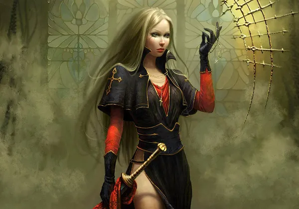 Dangerous Blonde 3D Wallpaper