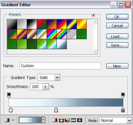 gradient settings