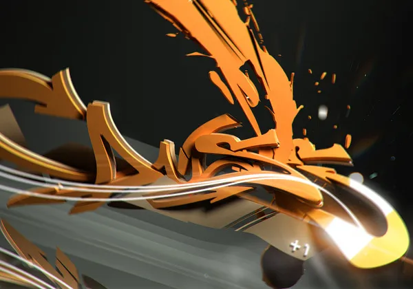 3D Graffiti-Pulse Wallpaper