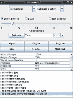 Unshake settings