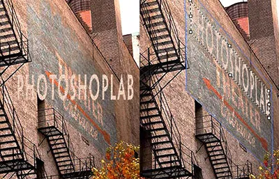 Write text on building